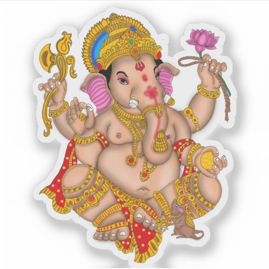 Lord Ganesha Sticker (Voorkant)