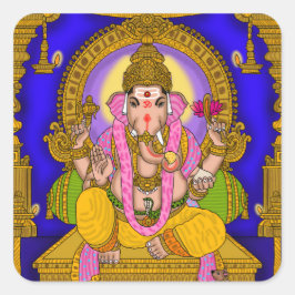 Lord Ganesha-sticker Vierkante Sticker