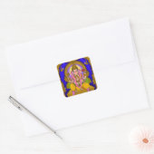 Lord Ganesha-sticker Vierkante Sticker (Envelop)