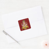 Lord Ganesha-sticker Vierkante Sticker (Envelop)