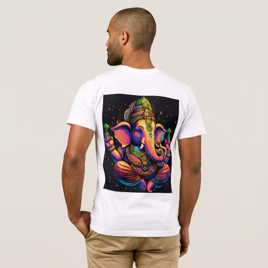 Lord Ganesha T-shirt (Achterkant volledig)