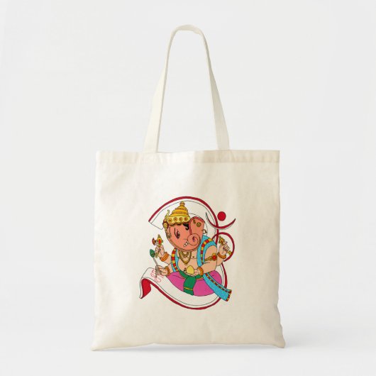Lord Ganesha-tas Tote Bag (Voorkant)