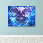 Lord Ganesha uitgerekt canvas (Insitu (Houten vloer))