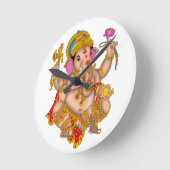 Lord Ganesha Wall Clock Ronde Klok (Hoek)