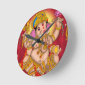 Lord Ganesha Wall Clock Ronde Klok (Hoek)