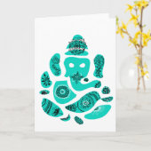 Lord Ganesha Wenskaart, inclusief enveloppen Kaart (Gele Bloem)