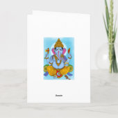 Lord Ganesha wenskaart Kaart (Achterkant)