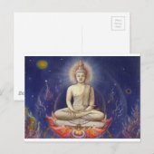 Lord Gautama Buddha Briefkaart (Voorkant / Achterkant)