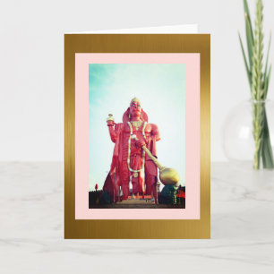 Lord Hanuman, 5" x 7" gevouwen Wenskaart Kaart