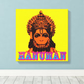Lord Hanuman Canvas Afdruk (Insitu (Houten vloer))