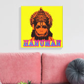 Lord Hanuman Canvas Afdruk (Insitu (Woonkamer))