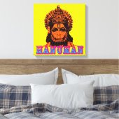 Lord Hanuman Canvas Afdruk (Insitu (Slaapkamer))