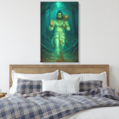 Lord Hanuman Canvas Muurkunst (Insitu (Slaapkamer))