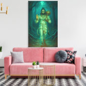Lord Hanuman Canvas Muurkunst (Insitu (Woonkamer))