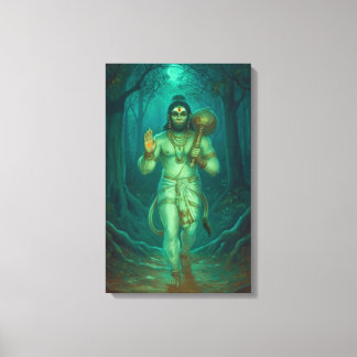 Lord Hanuman Canvas Muurkunst Afdruk