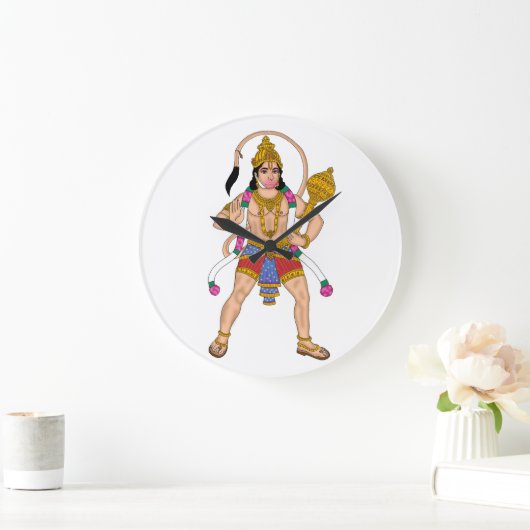Lord Hanuman Clock Grote Klok (Huis)