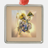 Lord Hanuman Divine Light Metalen Ornament (Voorkant)