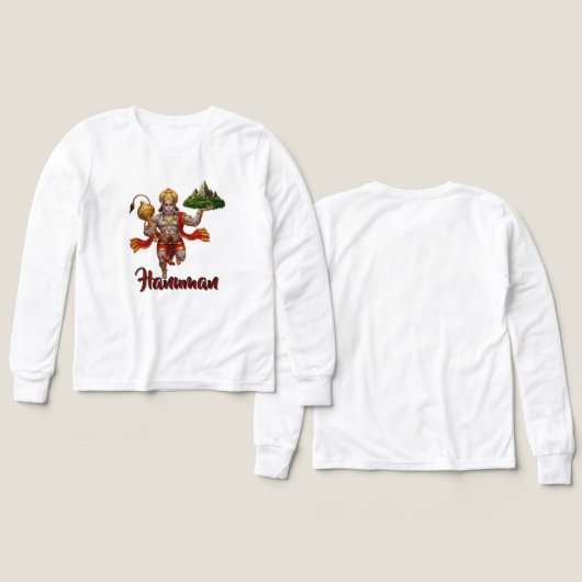 Lord Hanuman Flying Lifting Mountain (Voorkant /achterkant)