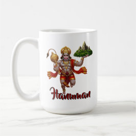 Lord Hanuman Flying Lifting Mountain Koffiemok