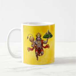 Lord Hanuman Flying Lifting Mountain Koffiemok