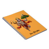 Lord Hanuman Flying Lifting Mountain Notitieboek (Rechterzijde)