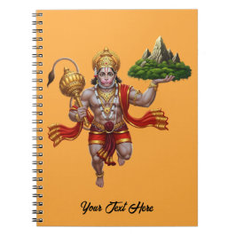 Lord Hanuman Flying Lifting Mountain Notitieboek