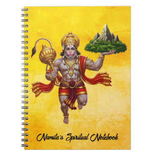 Lord Hanuman Flying Lifting Mountain Notitieboek