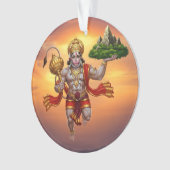 Lord Hanuman Flying Lifting Mountain Ornament (voorkant)