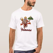 Lord Hanuman Flying Lifting Mountain T-shirt (Voorkant)