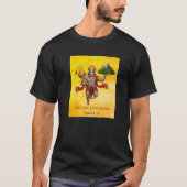 Lord Hanuman Flying Lifting Mountain T-shirt (Voorkant)