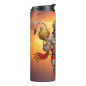 Lord Hanuman Flying Lifting Mountain Thermosbeker (Gedraaid links)