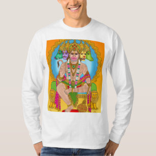 Lord Hanuman Full Sleeve Shirt Krachtige hindoeï