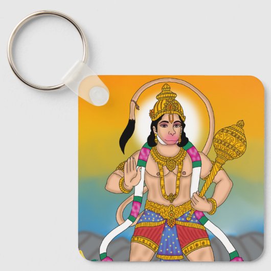Lord Hanuman Keychain (Voorkant)