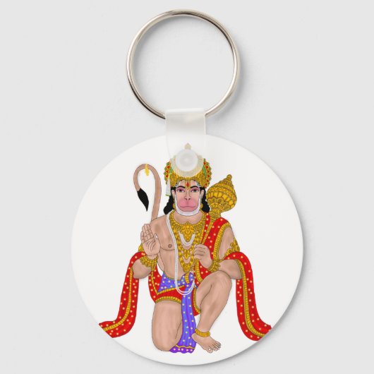 Lord Hanuman Keyring – Spiritual Keychain for Ever (Voorkant)