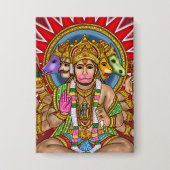 Lord Hanuman-knop Button (Voorkant)