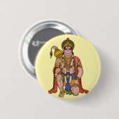Lord Hanuman-knop Ronde Button 5,7 Cm (Voorkant /achterkant)