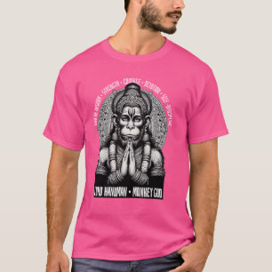 Lord Hanuman Monkey God Hindoe Mythologie T-shirt
