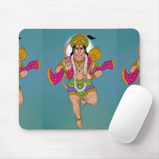 Lord Hanuman Mouse Pad Muismat (Met muis)