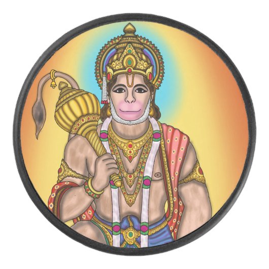 Lord Hanuman Muismat Hockey Puck (Voorkant)
