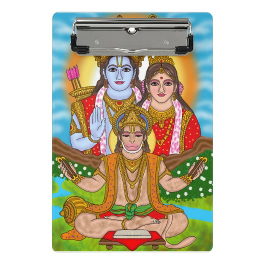 Lord Hanuman-paperpad Mini Klembord (Voorkant)