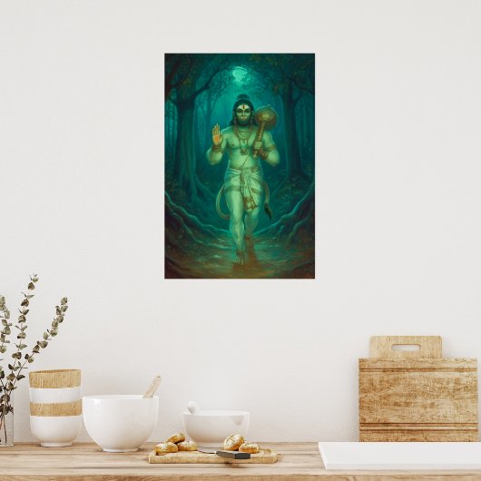 Lord Hanuman Poster (Keuken)