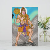 Lord Hanuman Stationery Briefpapier (Staand voorkant)