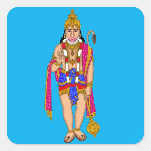 Lord Hanuman Sticker (Voorkant)