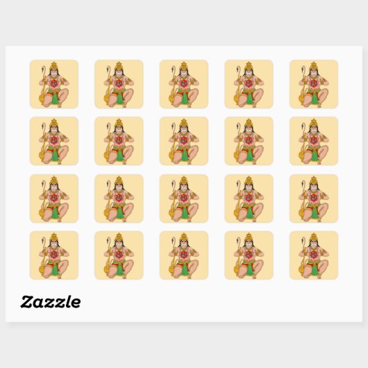 Lord Hanuman Sticker (Vel)