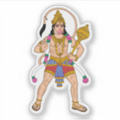 Lord Hanuman Sticker (Voorkant)