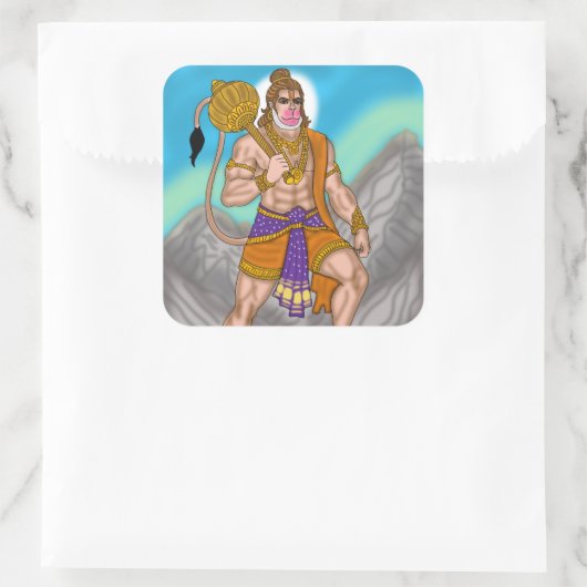 Lord Hanuman Sticker (Tas)