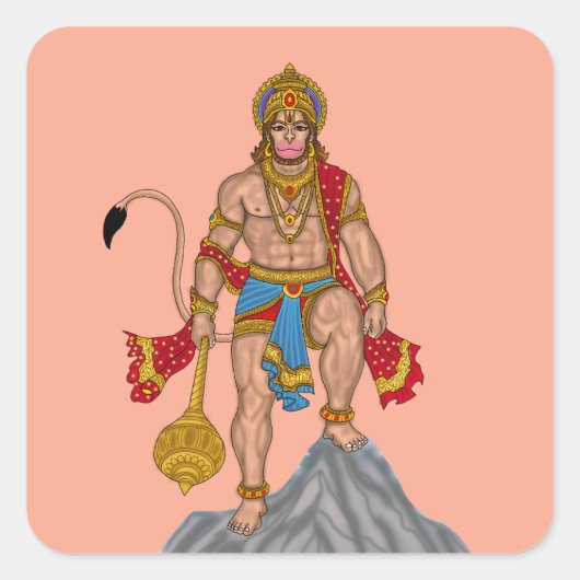 Lord Hanuman Sticker (Voorkant)