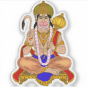 Lord Hanuman Sticker (Voorkant)