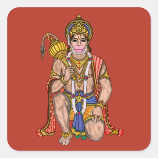 Lord Hanuman Sticker (Voorkant)
