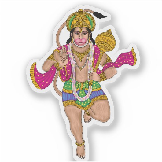 Lord Hanuman Sticker Pack (Voorkant)